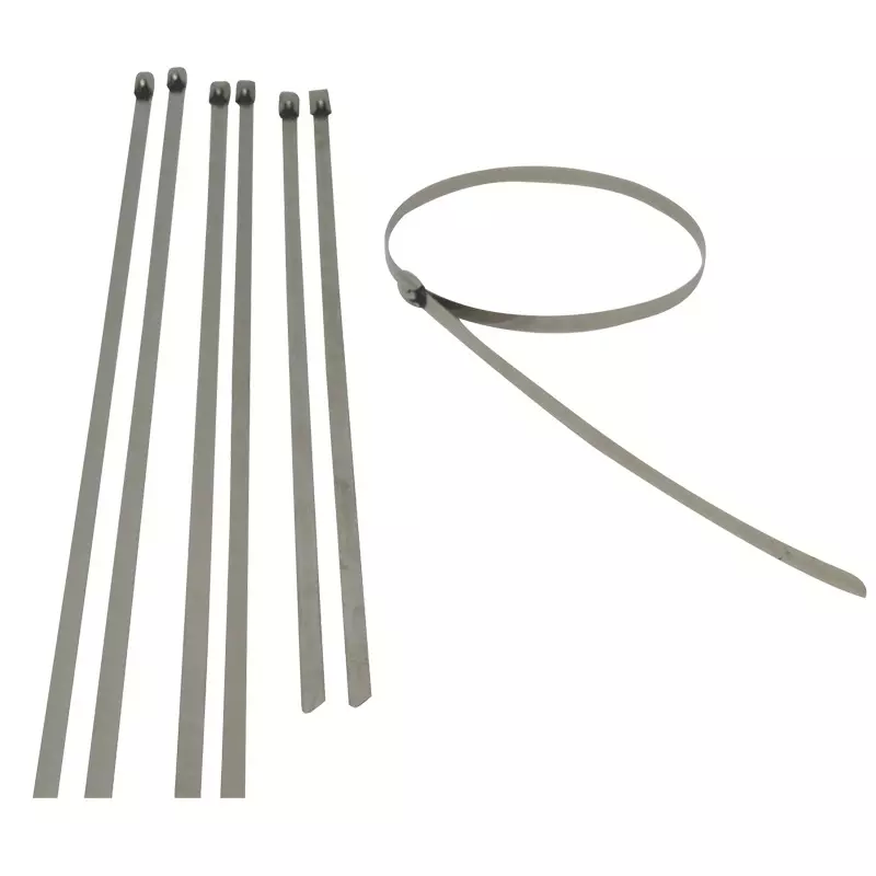 Jigo Stainless Steel Cable Tie Silver 200 mm x 4.6 mm JG-200x4.6S (Pack of 100)