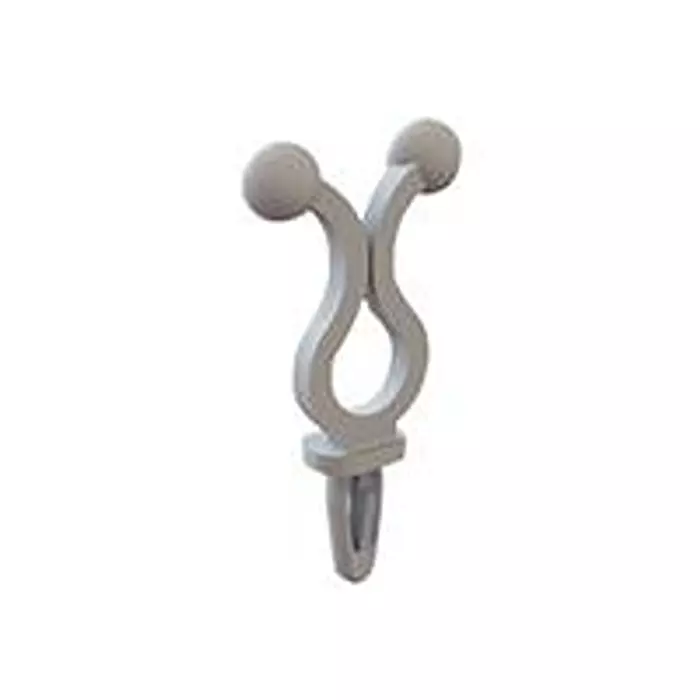 ESSENTRA COMPONENTS Cable Tie, Twist Lock, 0.25", Nat, Pa6.6, DEL-23EZS0250C0040