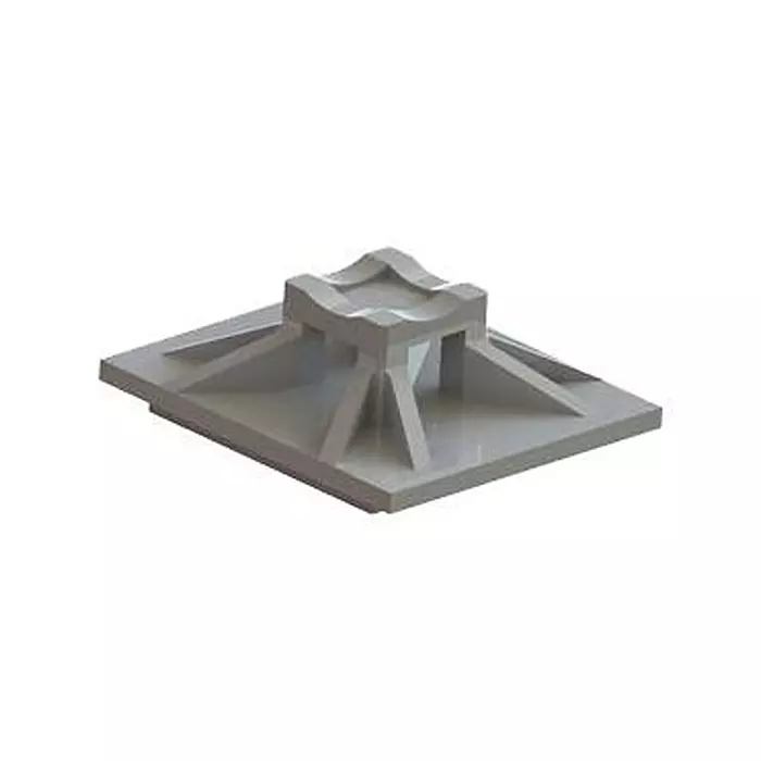 ESSENTRA COMPONENTS Cable Tie Mount, Nylon 6.6, Natural, MFTH-2-01A-RT-M (Pack of 1000)