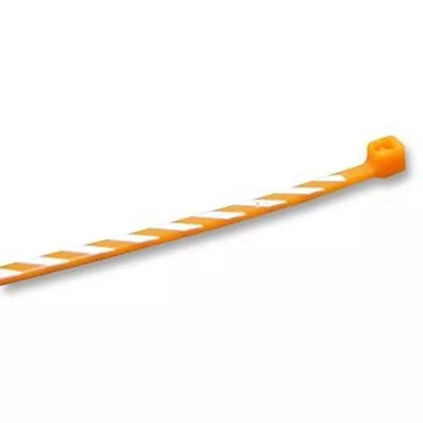 PANDUIT Cable Tie, Orange/White, 102 mm, Pk50, PLT1M-L3-10 (Pack of 50)