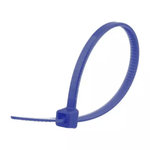Elettro Self Locking Cable Tie Heavy Duty Series PA 66 Nylon Blue Color 300 mm Length and 7.6 mm Width, ET 300 x 7.6 (Pack of 100)