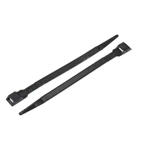 RS PRO Cable Tie Flame Retardant 539N Double Locking Black, 2691819 (Pack of 250 Pcs)