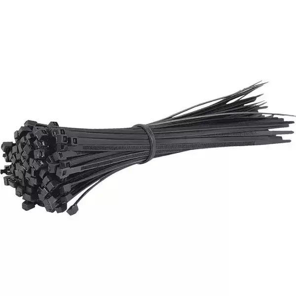 Lockwell Cable Ties Black Nylon 300x7.6 mm Size (Pack of 100)