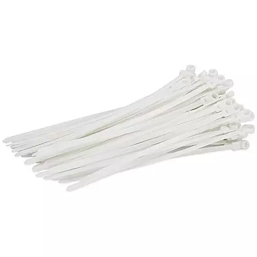 SCHOFIC Heavy Duty Cable Zip Ties Nylon (Polyamide) White 4.8x450 mm, (Pack of ‎25)