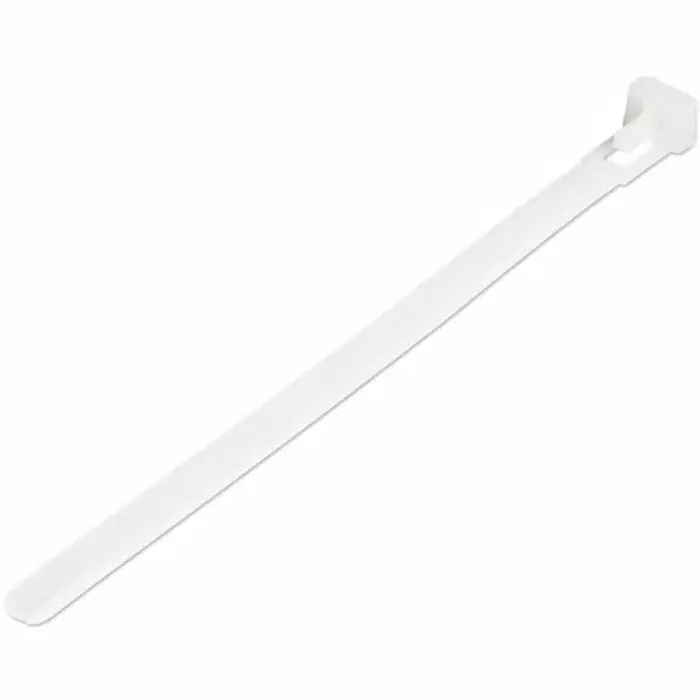 StarTech.com Cable Ties Nylon Reuseable White 150x8 mm, CBMZTRB6 (Pack of 100 Pcs)