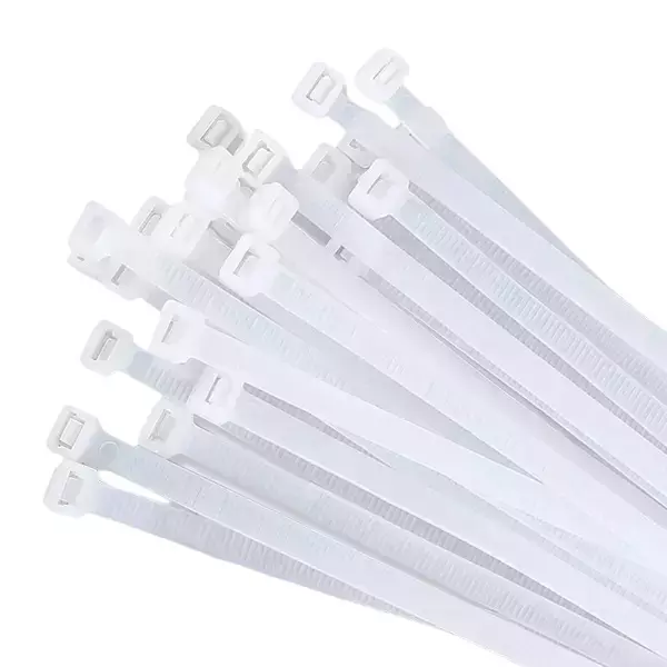 Infinity Self Locking Cable Ties 400 mm Length 3.6 mm Width Nylon White (Pack of 100)