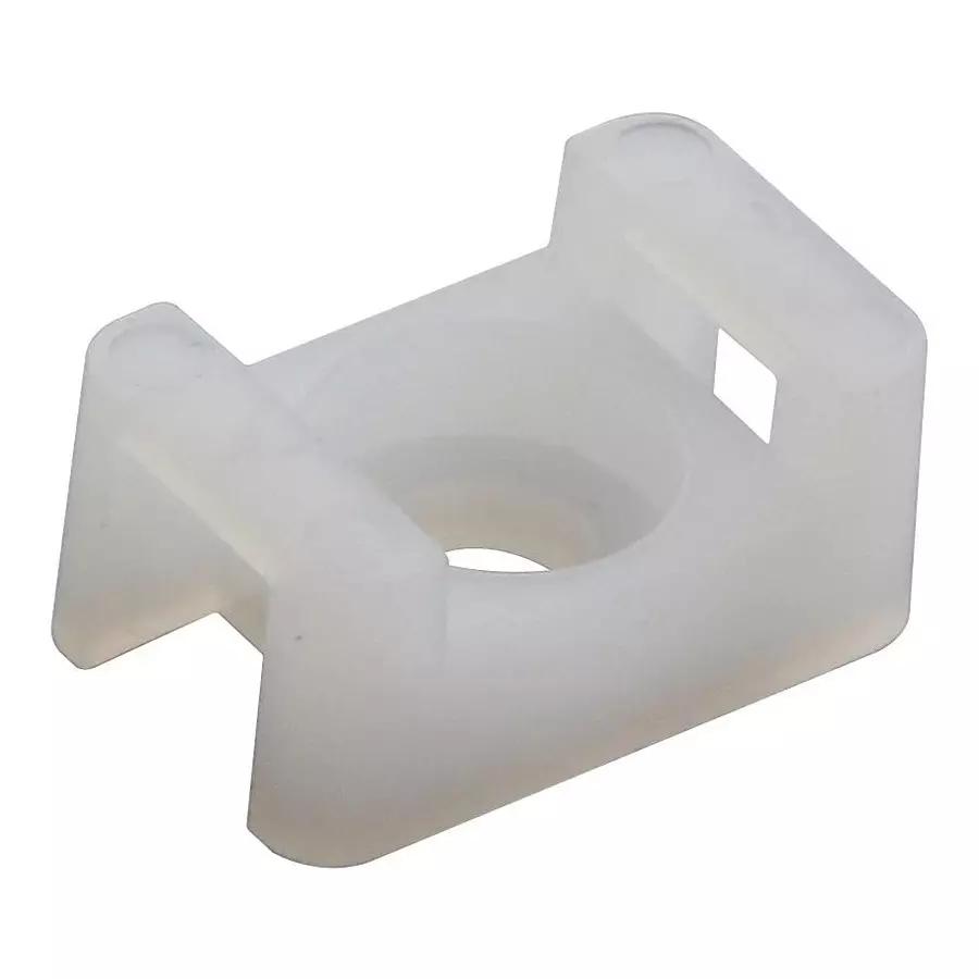 MULTICOMP PRO Cable Tie Mount, Nylon 6.6, 4.064 mm, Nat, MP001694 (Pack of 100)