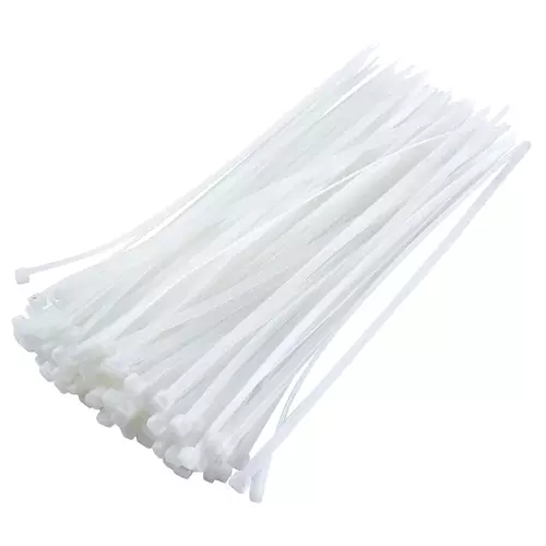 Elettro Self Locking Cable Tie Heavy Duty Series PA 66 Nylon Natural Color 450 mm Length and 7.6 mm Width, ET 450 x 7.6 (Pack of 100)