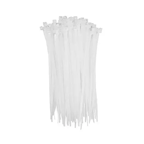 SCHOFIC Heavy Duty Cable Zip Ties Nylon (Polyamide) White 4.8x450 mm, (Pack of ‎1000)