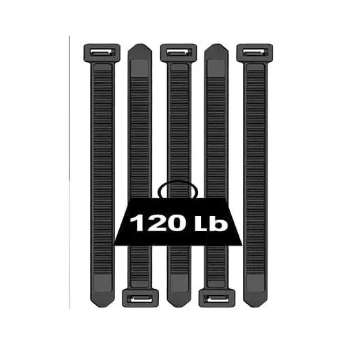 SCHOFIC Heavy Duty Cable Zip Ties Nylon (Polyamide) Black 7.2x530 mm, (Pack of ‎200)