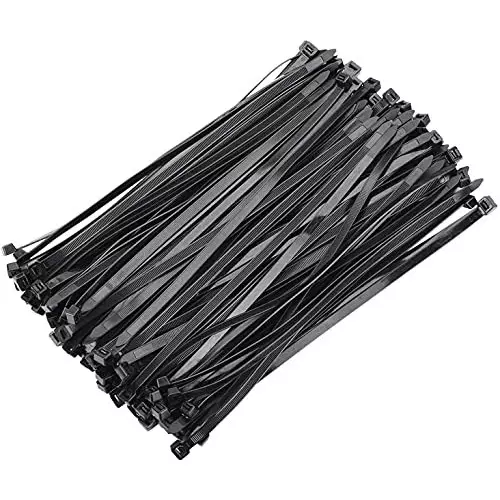 SCHOFIC Heavy Duty Cable Zip Ties Nylon (Polyamide) Black 7.2x530 mm, (Pack of ‎200)