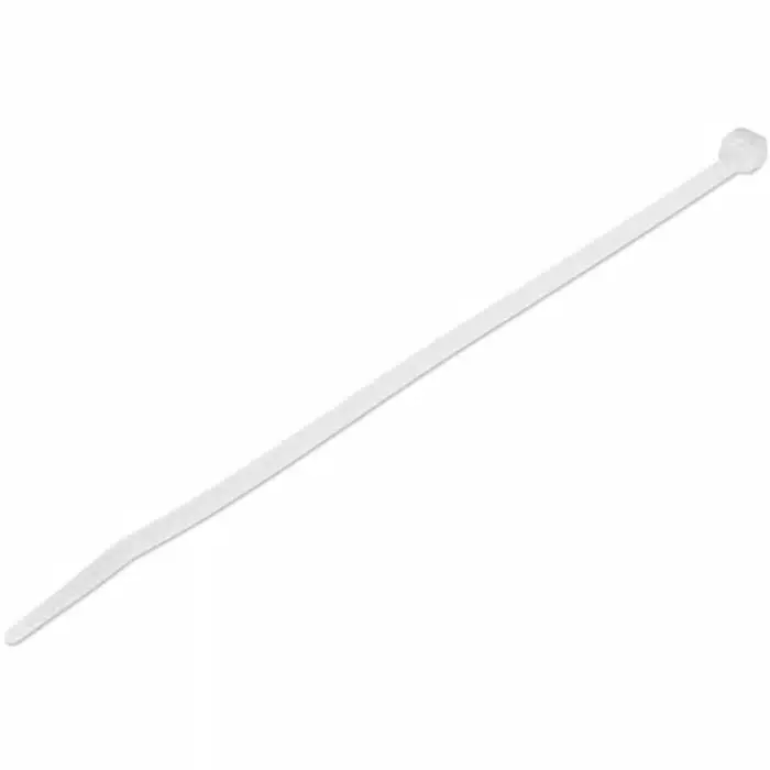 StarTech.com Cable Ties 200x2 mm White Nylon, CBMZT8N (Pack of 100 Pcs)