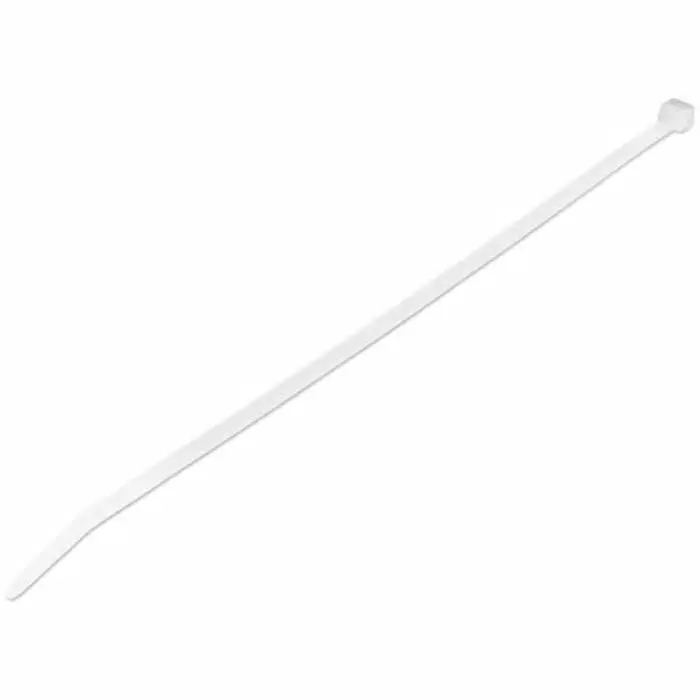 StarTech.com Cable Ties 250x4 mm White Nylon, CBMZT10N (Pack of 100 Pcs)
