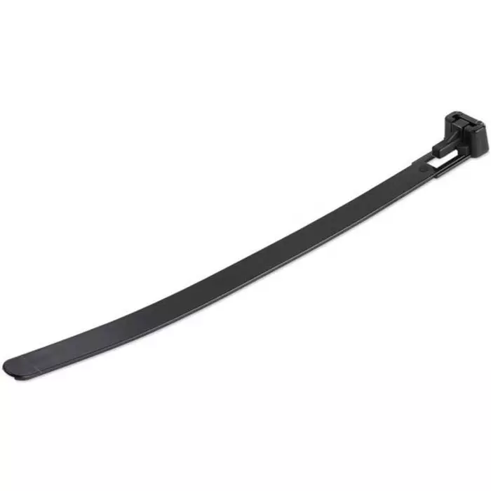StarTech.com Cable Ties Nylon Reuseable Black 150x8 mm, CBMZTRB6BK (Pack of 100 Pcs)