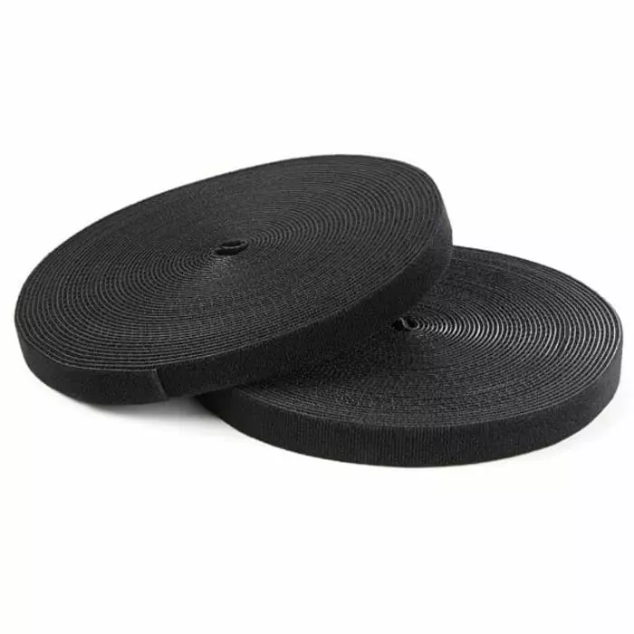 StarTech.com Hook and Loop Cable Ties Nylon Black 7.62 cm (25 Ft) x 0.7 inch, HKLP25