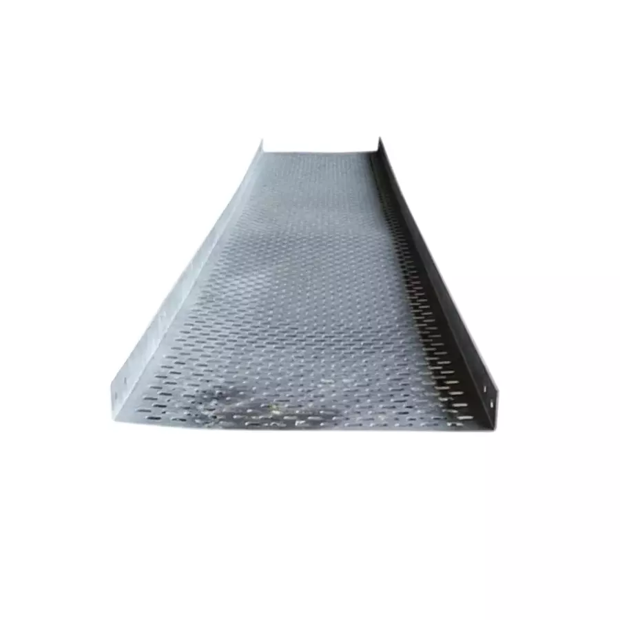 NKE Perforated Cable Tray Pre GI Silver 2.5 m Length 150 X 50 X 1.6 mm Size Wall Mount for Industrial Use