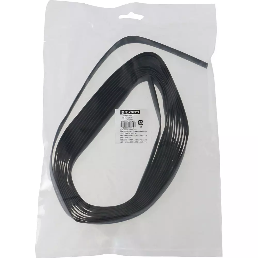 MonotaRO Heat Shrink Tube Polyolefin Resin Black 600V 5 m Overall Length, SCG12.0-5B