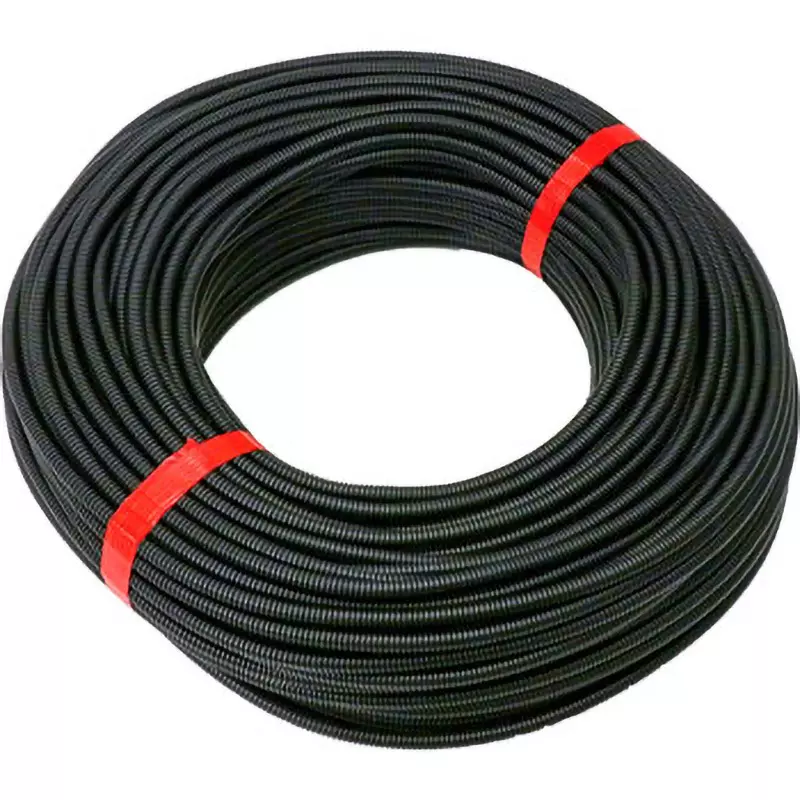 MonotaRO Corrugated Tubing Black 7 mm Inner Diameter 100 Length, MDLG-10