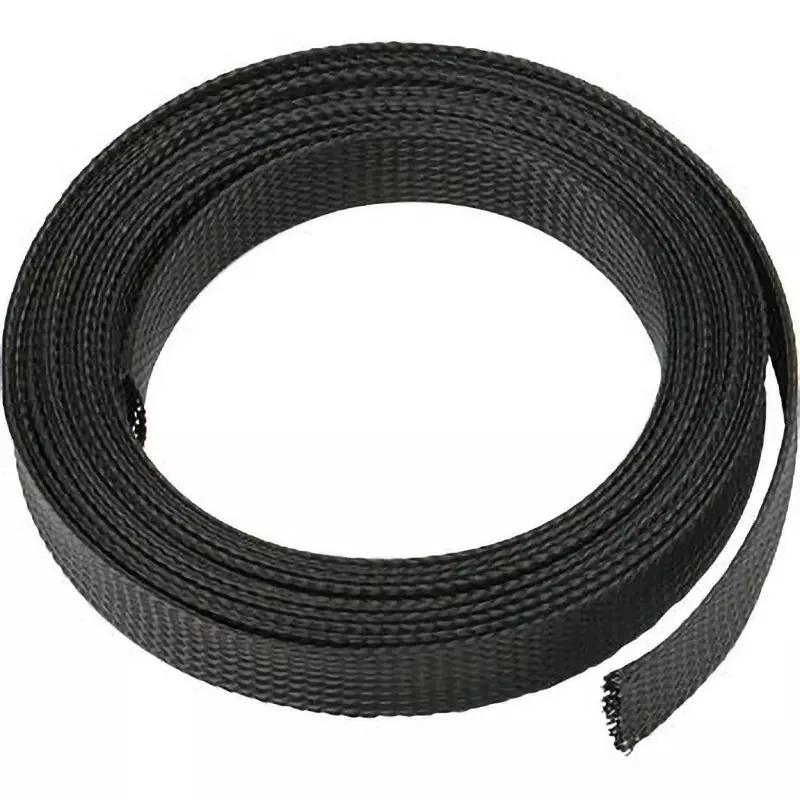 MonotaRO Braided Tube Polyester monofilament Black 5 m Length, MR-3-5