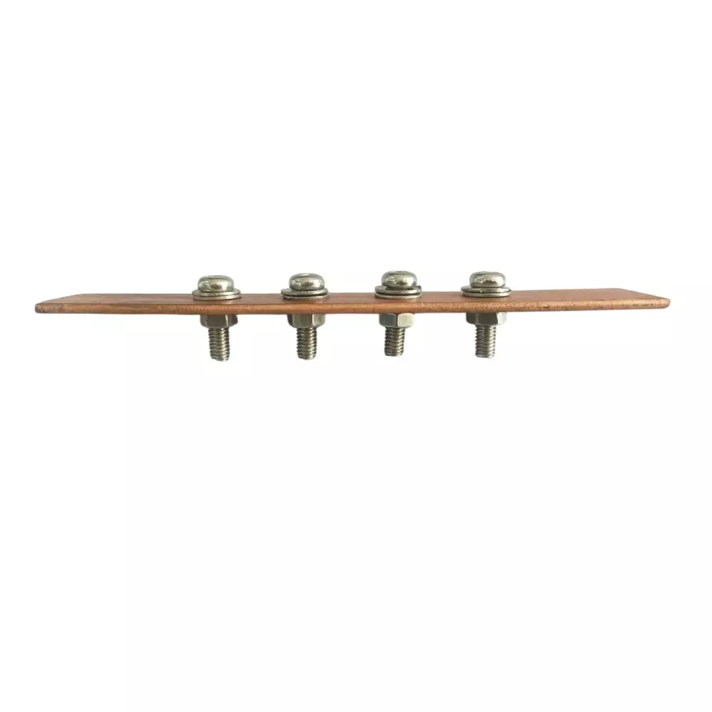 NISAN Bas Bar Insulator 100x3 mm Copper Bonded Brown For Industrial Use, 721590