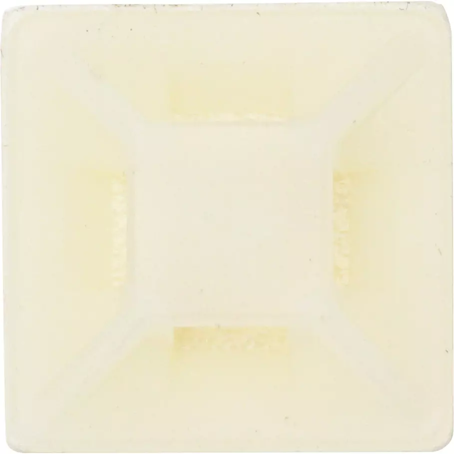 MonotaRO Cable Tie Mounting Base Nylon 66 White up to 4.8 Band Width, 19x19 (Pack of 100 Pcs)