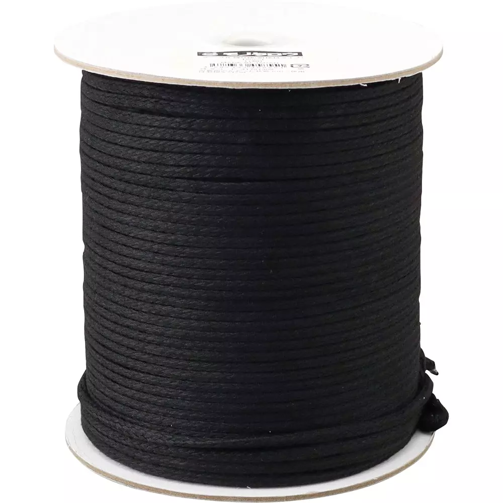 MonotaRO Cable Tying Cord Weatherproof Type Polyester Black 200 m Length, 41751308