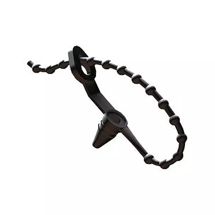 ESSENTRA COMPONENTS Cable Ties CABLE TIE, BEADED, 1.25", BLACK, PA 6.6, PT-303 (Pack of 10)-picture-41