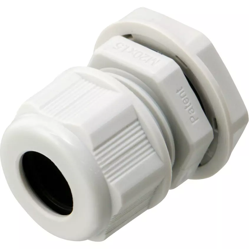 MonotaRO Cable Gland M Screw Gray M20x1.5 Nominal Screw Size, 41462174