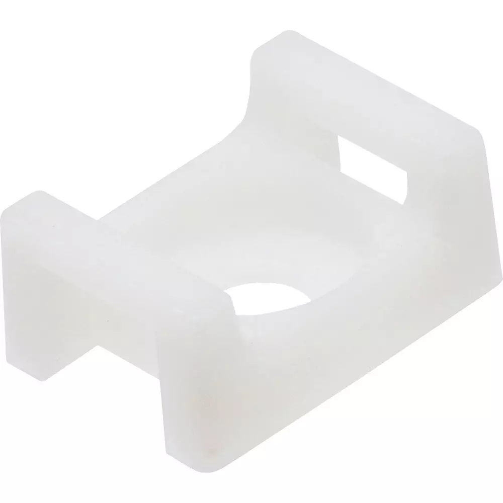 MonotaRO Cable Tie Mount 66 nylon Milky white 23 mm mm, STM-2 (Pack of 100 Pcs)