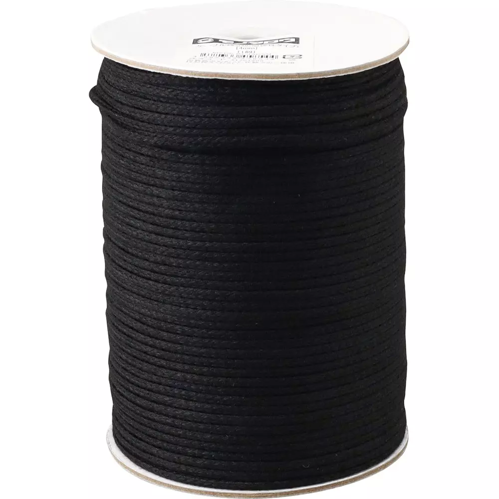 MonotaRO Cable Tying Cord Weatherproof Type Polyester Black 200 m Length, 41751299