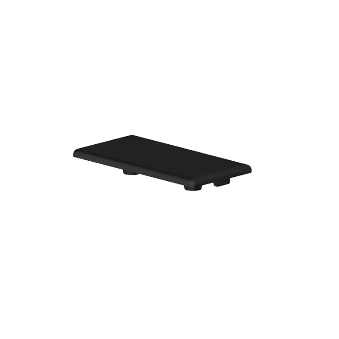 RS PRO End Cap Plastic Black 45x45 mm, 2768185 (Pack of 10 Pcs)