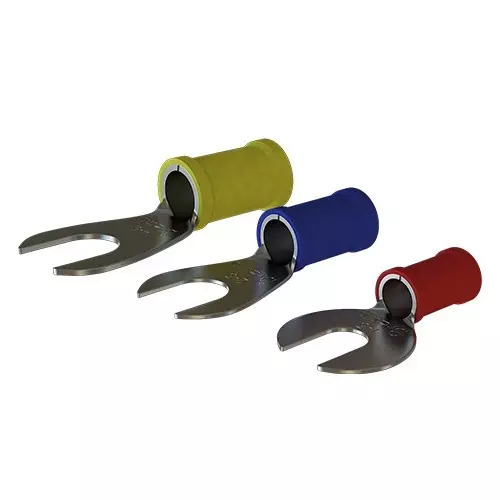 Braco Ring Tongue Fork Terminal Insulated 1.5-3.1 mm² Copper Assorted, RFI-875