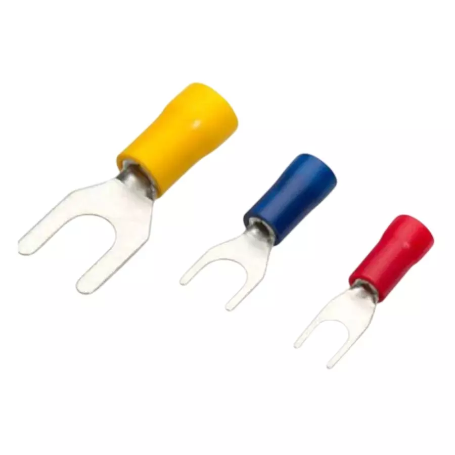 Comet Insulated Fork Terminal Copper 1 mm² Size Electro Tinned Finish, CRSI-8738