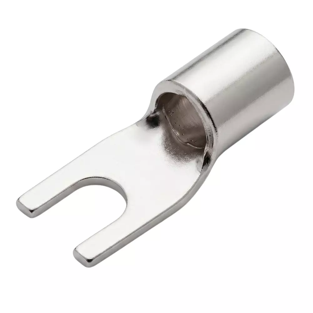 Comet Non-Insulated Fork Terminal Copper 0.75 mm² Size Electro Tinned Finish, CRS-8771 (Pack of 35 Pcs)