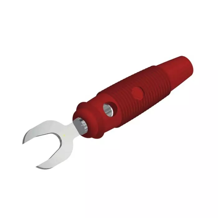 HIRSCHMANN TEST AND MEASUREMENT Fork Terminal KB 3 Insulated Terminal, 930585101