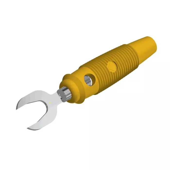 HIRSCHMANN TEST AND MEASUREMENT Fork Terminal KB 3 Insulated Terminal, 930585103