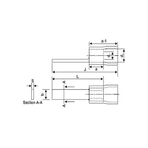 3D Terminal Ends Pin Type With Insulation 1.5 mm² 22 mm Total Length, CPI-40 (Pack of 100)