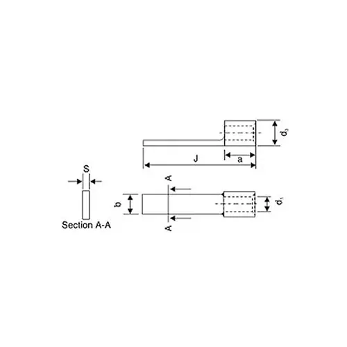 3D Terminal Ends Pin Type Without Insulation 1.5 mm² 17 mm Total Length, CP - 35 (Pack of 100)