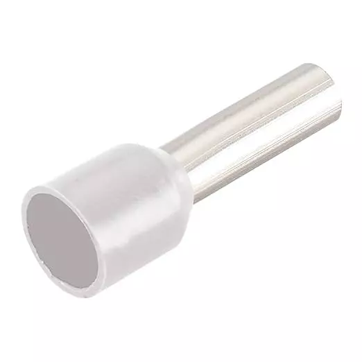 ENERTECH Single Type Cable Terminals 0.25 - 8 mm Size Range White, EN-02508 (Pack of 100)