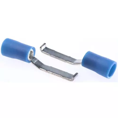 Buy RS PRO Crimp Blade Terminal 16 AWG to 14 AWG Blue Insulated Copper ...
