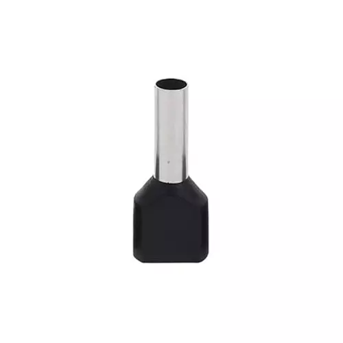 ENERTECH Twin Type Cable Terminals 1.5 -8 mm Size Range Black, EN- TE 1508 (Pack of 100)