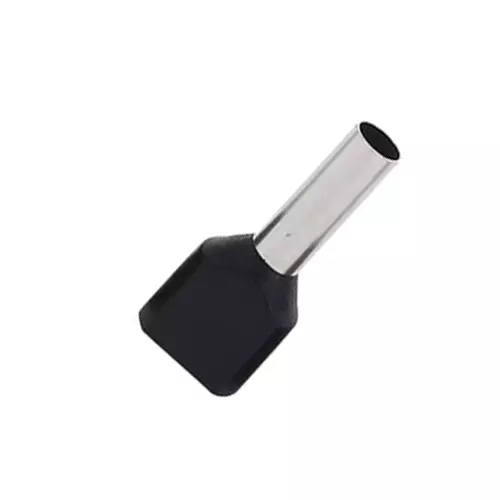 ENERTECH Twin Type Cable Terminals 1.5 -8 mm Size Range Black, EN- TE 1508 (Pack of 100)