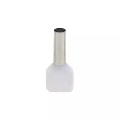 ENERTECH Twin Type Cable Terminals 0.5 - 8 mm Size Range White, EN-TE0508 (Pack of 100)