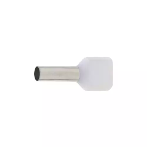 ENERTECH Twin Type Cable Terminals 0.5 - 8 mm Size Range White, EN-TE0508 (Pack of 100)
