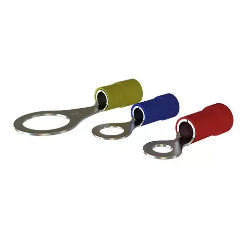Braco Double Grip Crimping Ring Terminal Insulated 2.5 mm² Copper Assorted, RD-459
