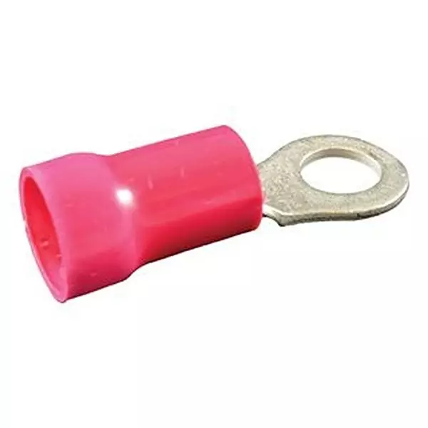 MOLEX Terminal, Ring Tongue, #10, 8Awg, Red, 19071-0180 (Pack of 10)