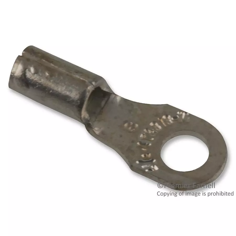 ABB - THOMAS & BETTS Terminal, Ring Tongue, #6, Crimp, B14-6 (Pack of 100)