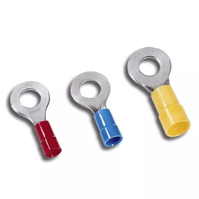 Mecatraction Insulated Ring Terminal, C100NA3 (Pack of 100)