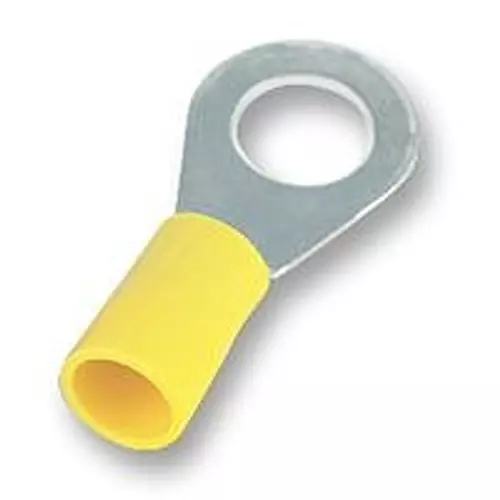 JST (JAPAN SOLDERLESS TERMINALS) Crimp Terminal, Ring, 12 mm, Yello W, Pk50, FVGS12-6 (LF) K (Pack of 50)