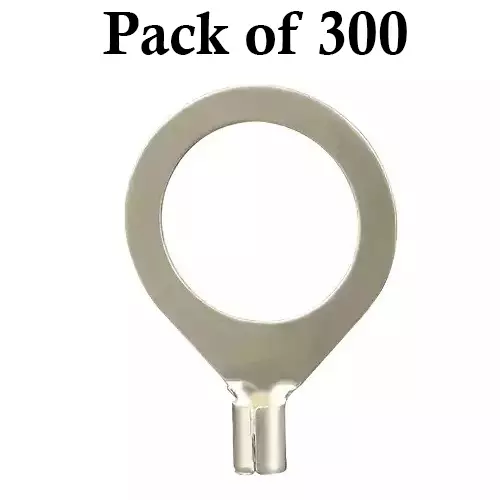 Kaycee Lugs Copper Ring Terminals, (Cable Size 2.5 Sq.mm Bolt Size 3.5 mm), Pack of 300 Pcs, KC7108